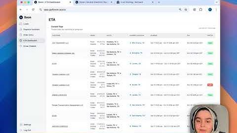 Product Walkthrough | ETA Dashboard