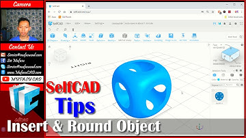 SelfCAD Tips How To Use Insert And Round Object