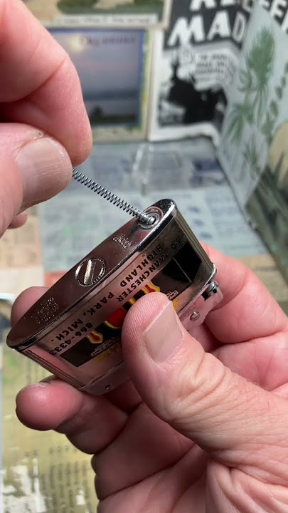 Adding Fuel & Flint To A Vintage Noble Flat Ad Lighter In Order To Test Its Function✌️ #FlatAd