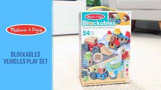 Melissa & Doug Blockables safari blokkenset 34-delig