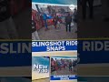 A video circulating widely on social media captured the moment a slingshot ride malfunctions