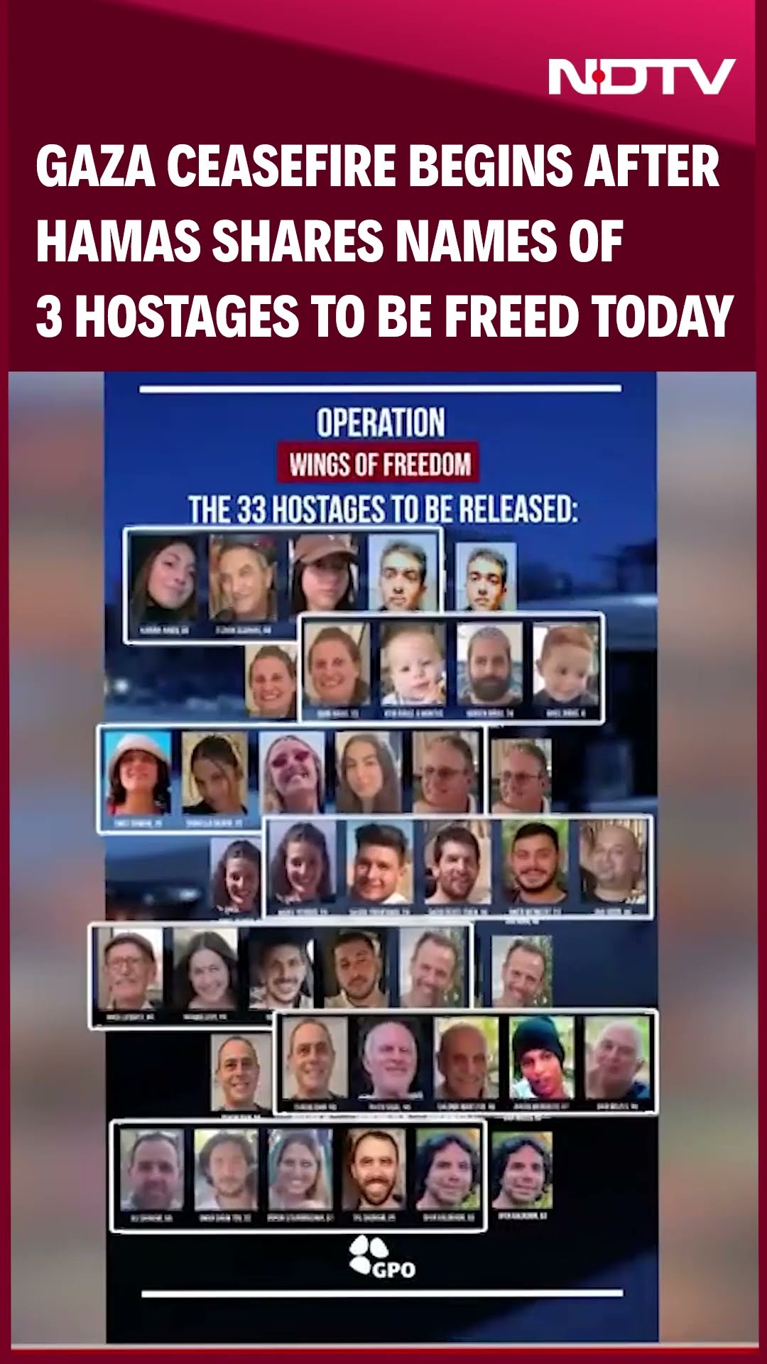Israel News | Gaza Ceasefire Begins After Hamas Shares Names Of 3 Hostages To Be Freed Today