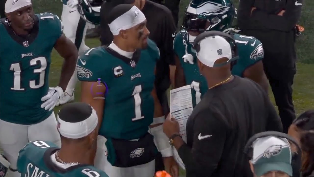 Watch: A.J. Brown, Jalen Hurts get into heated argument in Eagles ...