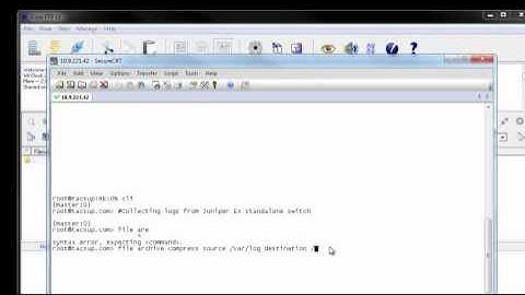 collecting logs from standalone Juniper Ex switch