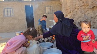 Famous Making curd from doogh by Shahin: See this amazing process! Wealth