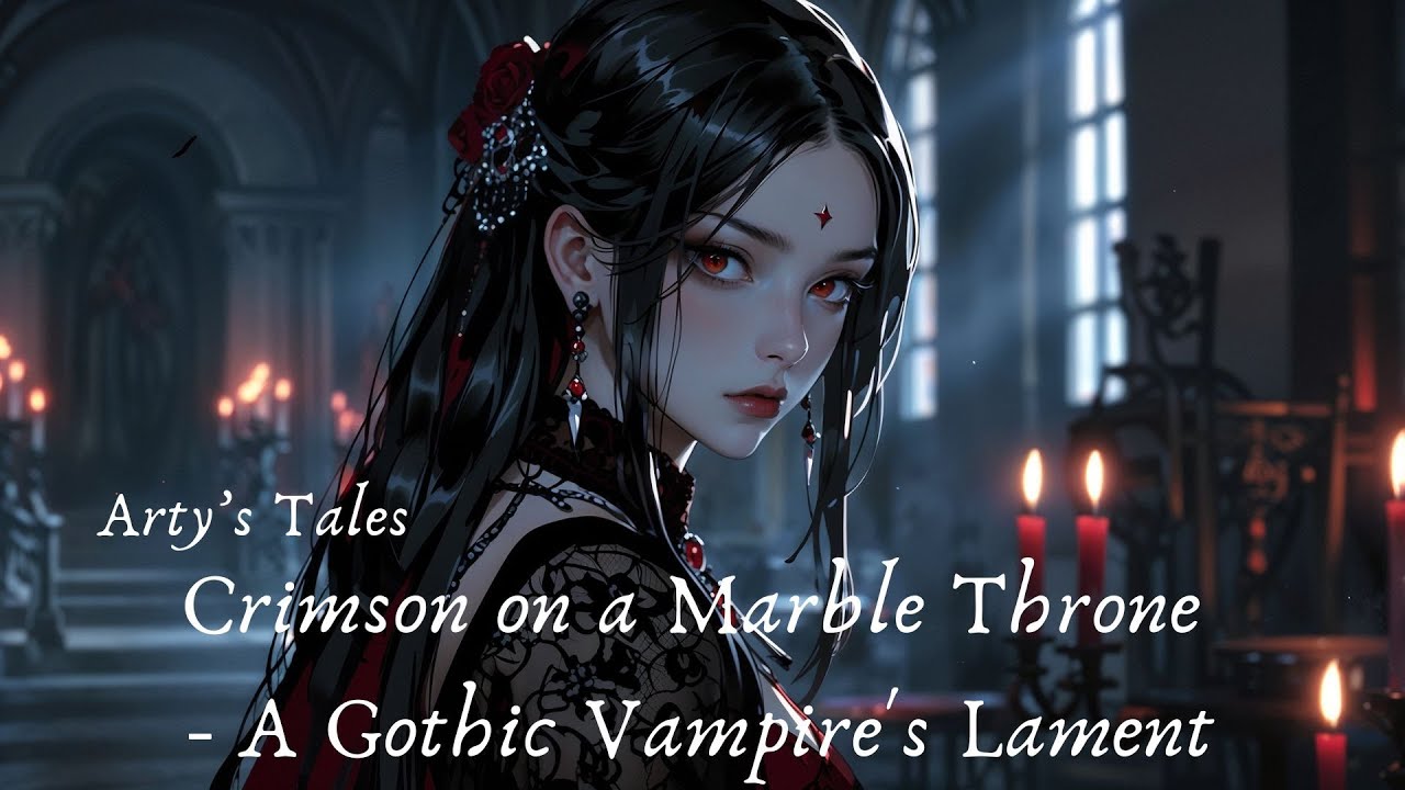 Crimson on a Marble Throne  - A Gothic Vampire's Lament