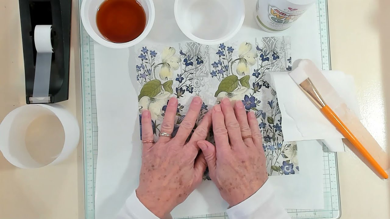 Tutorial - Faux Rice Paper - #cathysowinghapiness - YouTube