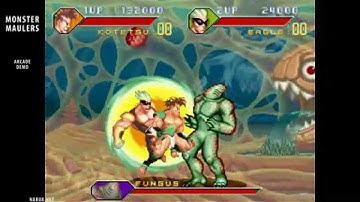 Monster Maulers / arcade attract mode , opening intro & auto demo / 1993