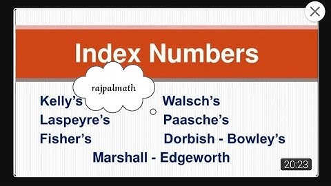Index Numbers Kelly