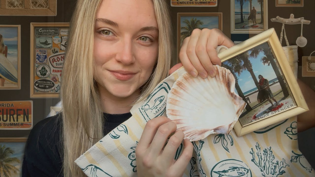 ASMR | A Comforting Coastal Thrift Haul🐚🌊☀️ (Whisper Ramble & Tapping)