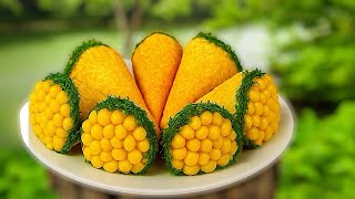 картинка: Закуска “Хрустящие кулёчки с мимозой”  ✨ Праздничный рецепт, который удивит всех!