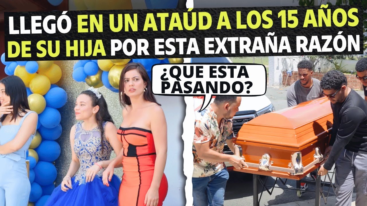 Llegó en un ataúd a los 15 años de su hija por esta extraña razón.