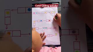 Color coding activity | No screen time | Busy Kids | Holiday worksheet | #kidsactivities #learning