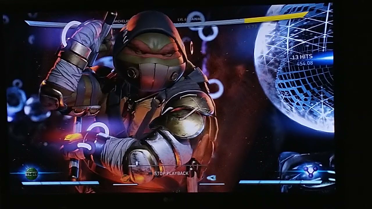 The Party Ninja Turtle (Michelangelo)!