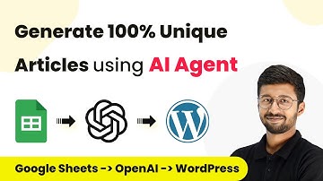 How to Generate 100% Unique Articles using AI Agent