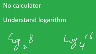 Calculate logarithms in your head! – Without calculator understand logarithm