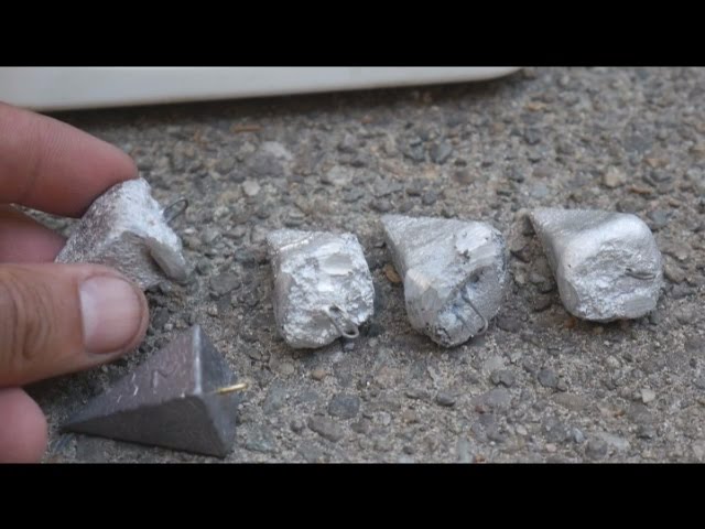 How To Make Your Own DIY Lead Sinkers Weights 