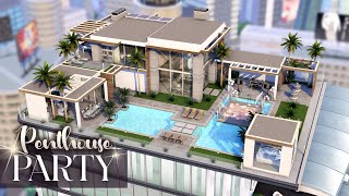 LUXURY PARTY PENTHOUSE | NO CC | The Sims 4: Party Essentials Kit Speed Build