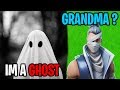 I Pretended To Be A Ghost And Scared A Youtuber... (Fortnite)