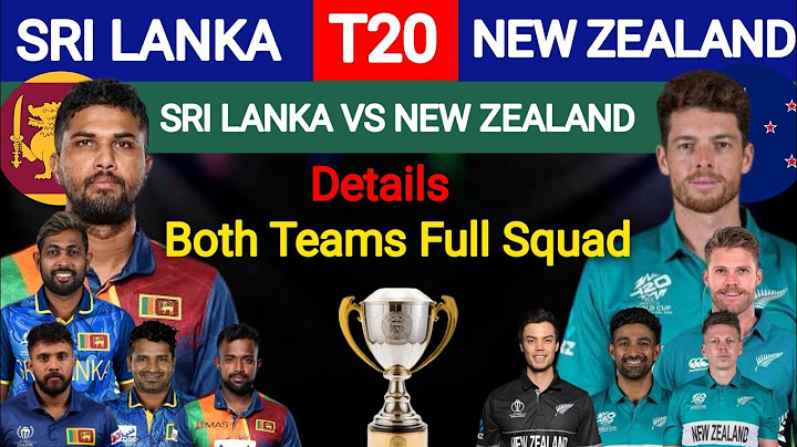 Sri Lanka vs New Zealand T20 Series Match | Details & Both teams Full Squad