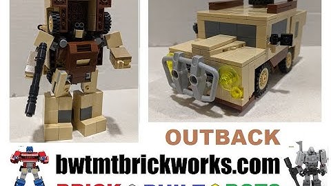 TRANSFORMER MINIBOT OUTBACK MOC BY BWTMT BRICKWORKS BRICK BUILT BOTS