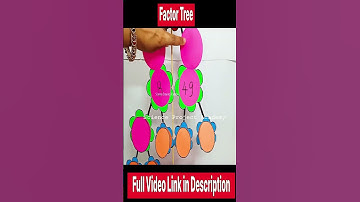 factor tree working model -maths project - shorts | science drawing academy