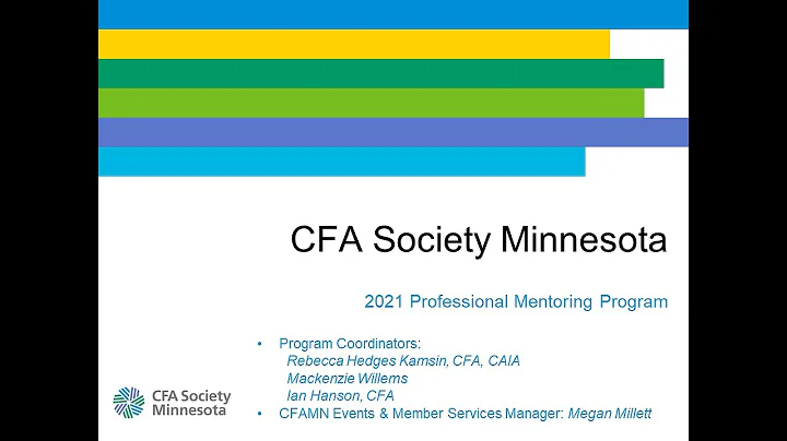 "CFAMN Professional Mentoring Program Kickoff"