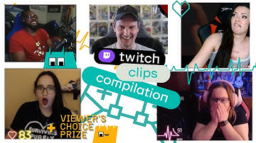 Twitch gaming clips with heart rate monitor. February Clips Compilation!