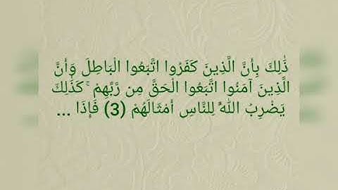 سورة محمد كل آية مكررة ١٠مرات بصوت أيمن سويد حفظه الله.