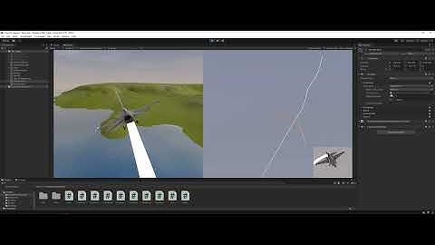 Unity 2021.2 - Proportional Navigation Missile Test