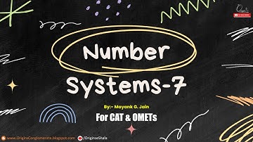 Number Systems - 7 | Sum of Factors for any number,  Practice Sets & Special Numbers | CAT & OMETs
