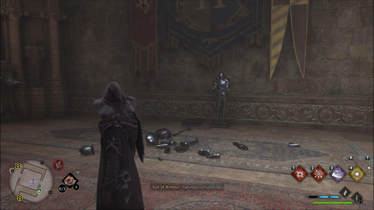 Hogwarts Legacy Suits of Armor Fighting YouTube