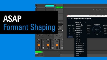 IRCAM Tutorials / ASAP : Formant Shaping