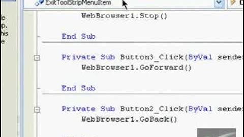 Visual Basic Web Browser Tutorial - Pt.2