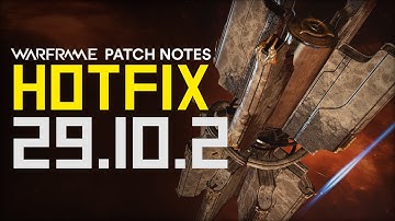 Warframe Hotfix 29.10.2 - Railjack Defense Fixes, Unreleased Requiem Mod Removal & Game Fixes