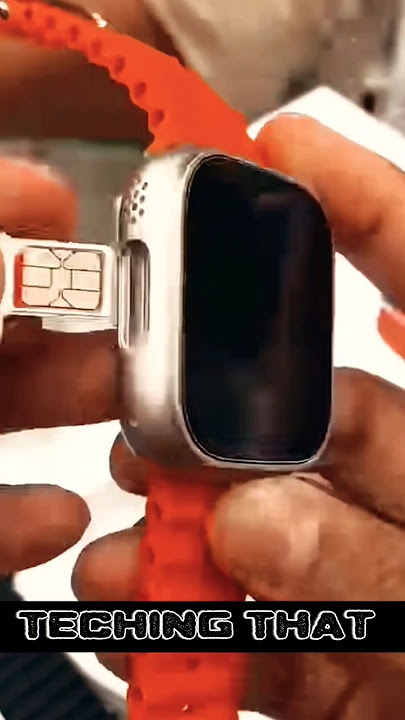Sim in T900 Ultra Smartwatch 🤯 4G Smartwatch #shorts #t900ultra #sim