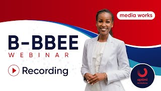 Optimi Workplace Training and B-BBEE Webinar