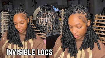 How To: Invisible Locs | Parting and Knoting Ends