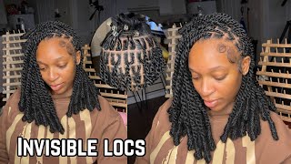 How To: Invisible Locs | Parting and Knoting Ends