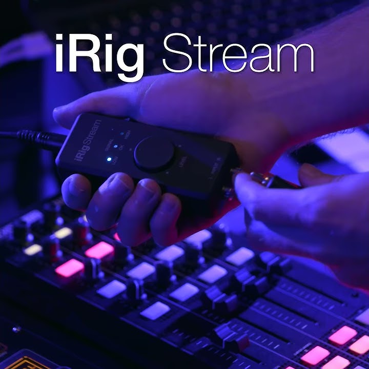 Live streaming DJ with iRig Stream streaming audio interface