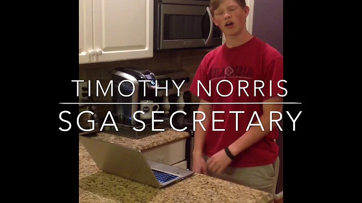 Timothy Norris SGA secretary 2