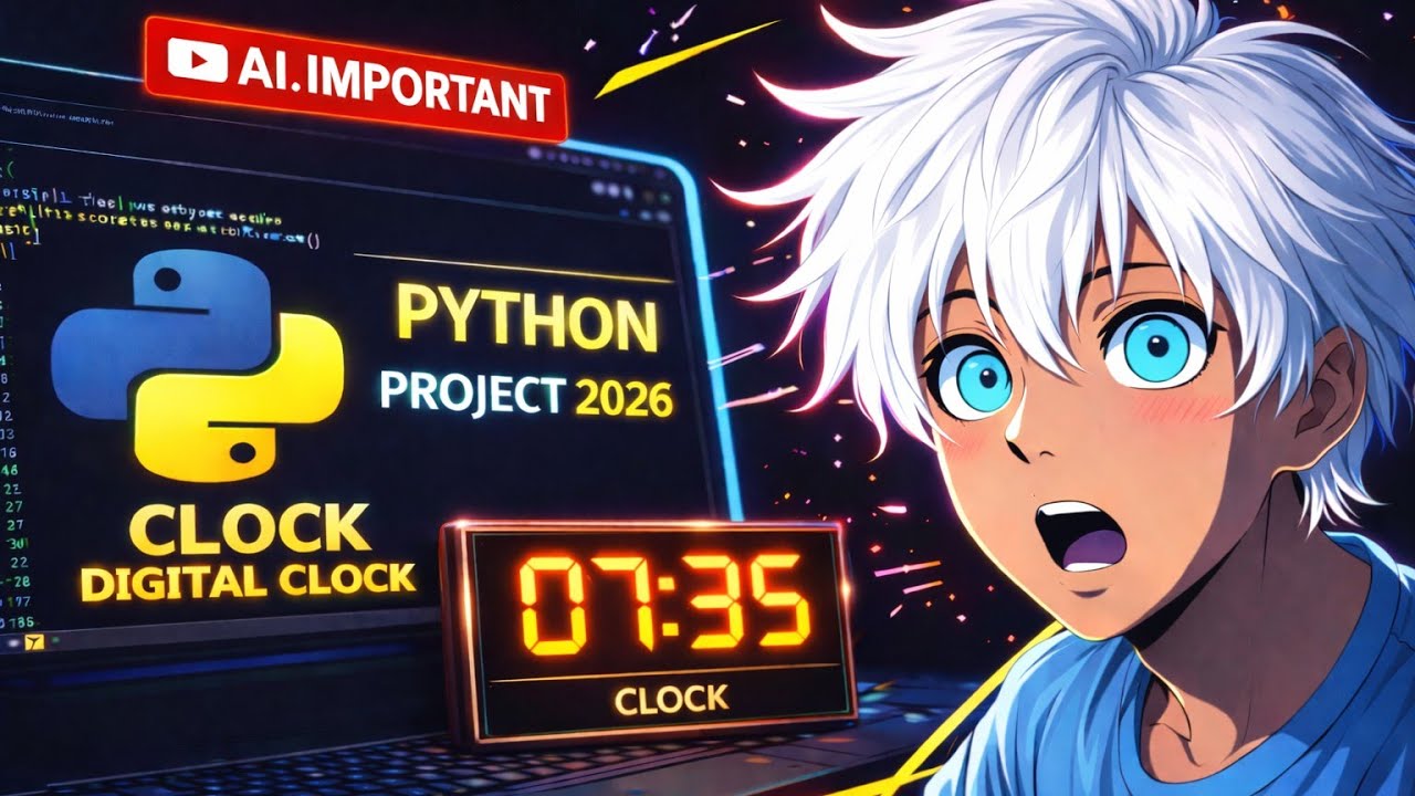 LEARN PYTHON | PROJECT SERIES – Lecture 2 | Build a Clock in Python ...