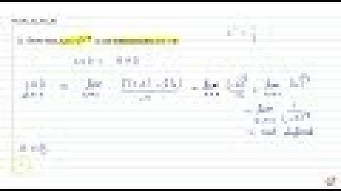 Show that `f(x)=(x^1)/3` is not differentiable at `x=0.`