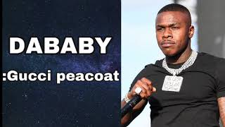 DaBaby :Gucci peacoat official lyric video