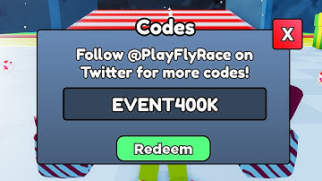 Nobody knows about this Secret code in Fly Race Roblox  codes