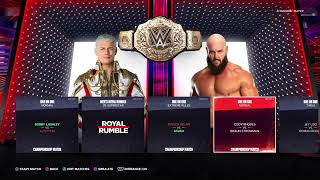 WWE ROYAL RUMBLE 2K24