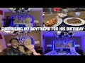 SURPRISING MY BOYFRIEND FOR HIS BIRTHDAY | Hotel Setup, Dinner, 5 Senses Gifts | Maia Lenae