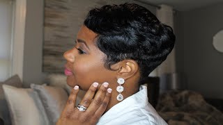 Short Relaxed Hair Tutorial: How I Style My Short Cut, Bridal Edition