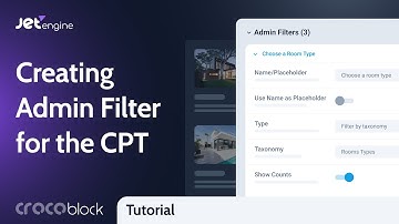 How to Create Admin FIlters for Custom Post Type in WordPress | JetEngine