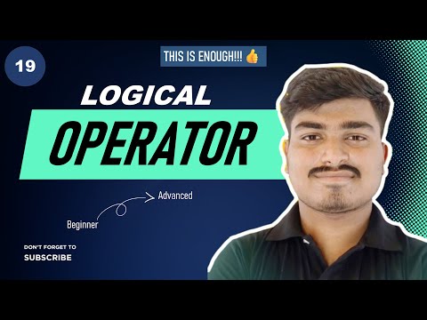 19 | Logical Operators: Python Course | Sushant Sharma #python #pythonprogramming #coding #data